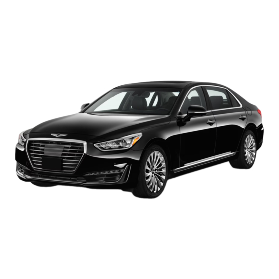 Genesis G90 2019 Quick Reference Manual