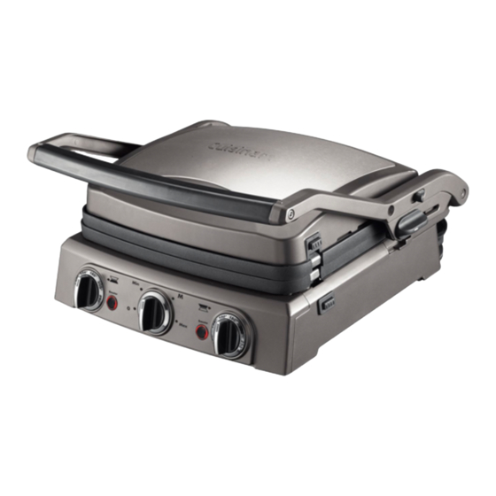 Cuisinart GRIDDLER PRO GR50E Manuals