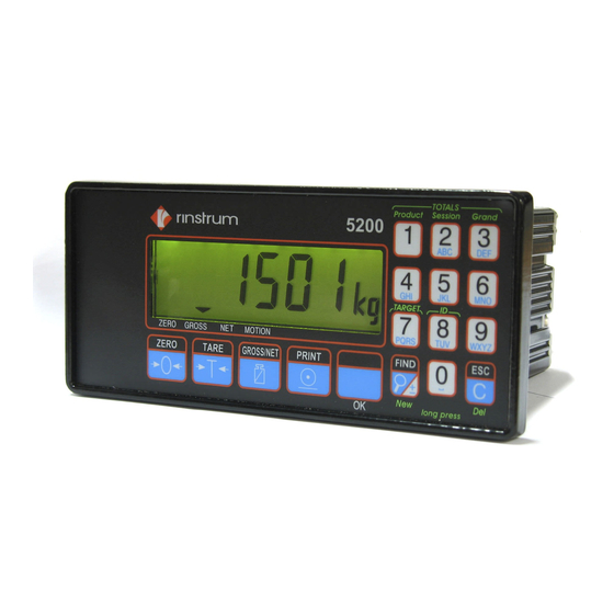 Rinstrum 5200 Communications Manual