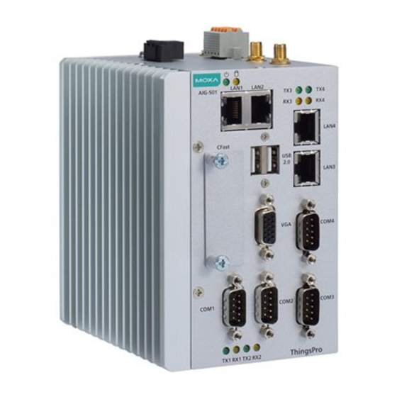 Moxa Technologies AIG-501-T-AZU-LX Quick Installation Manual