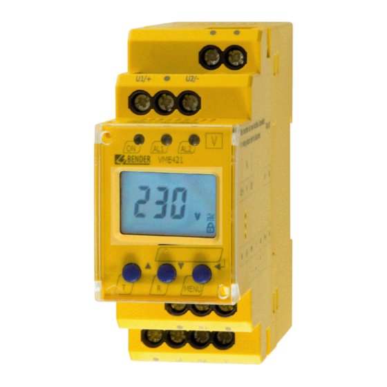 Bender VME421H-DM Manual