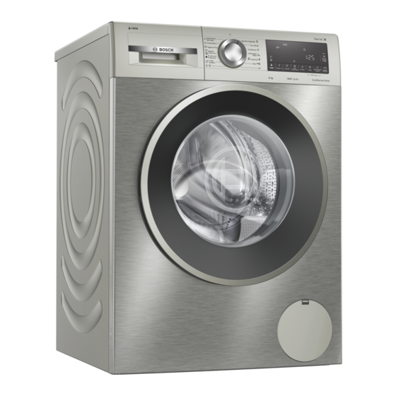 Bosch WGG244AXES User Manual And Installation Instructions