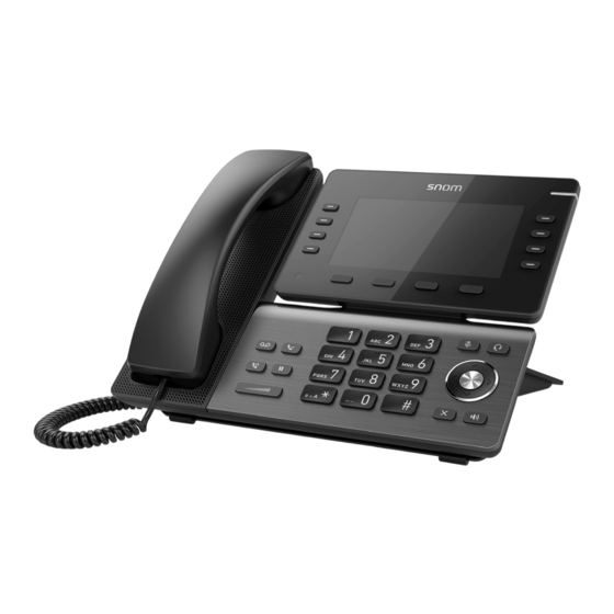 Snom D862 Short User Manual