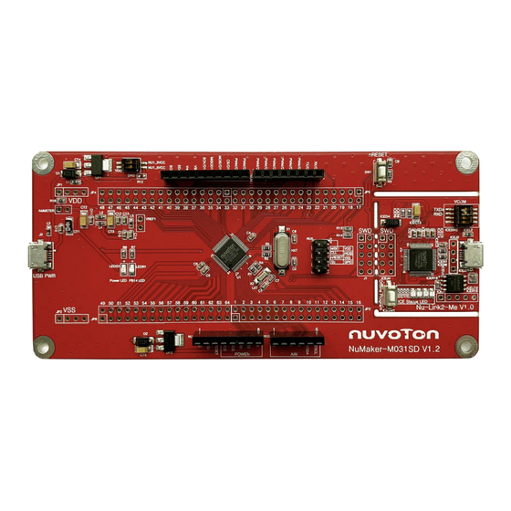 Nuvoton NuMaker-M031SD User Manual