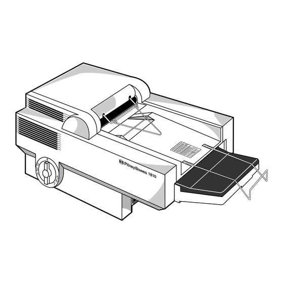 Pitney Bowes 1810 Folder Operator's Manual