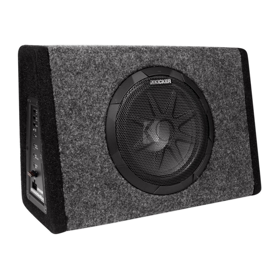 Kicker BassStation PT8 Owner's Manual