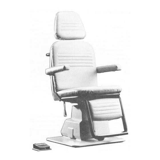 User Manuals: Reliance 5200 Refurbished Chair