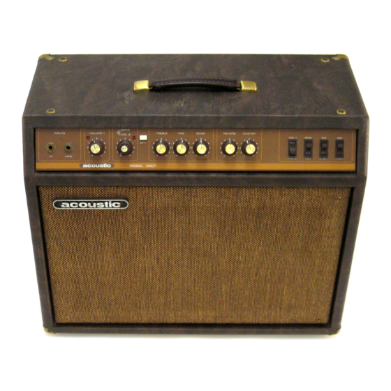 Acoustic G60T Service Manual
