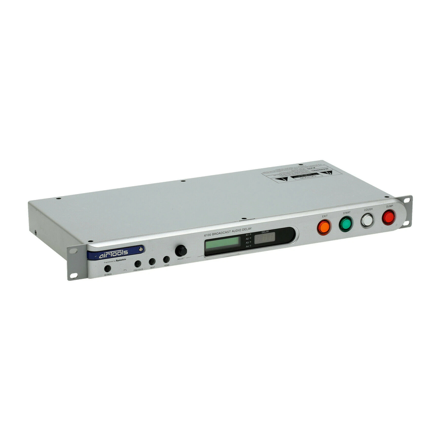 Symetrix 6100 Quick Start Manual