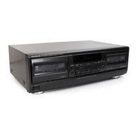 Technics RSTR272 - DUAL CASS. RECORDER Service Manual