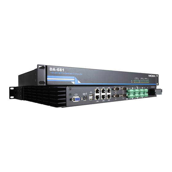 Moxa Technologies DA-681-I-SP-CE Quick Installation Manual