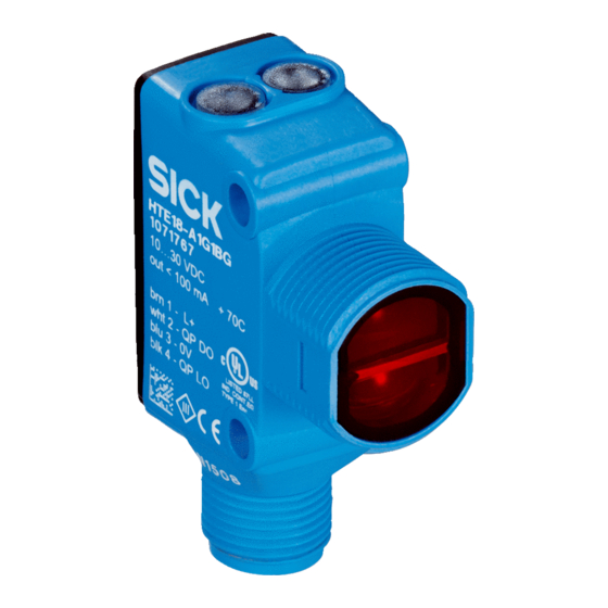 SICK HTE18 Series Operating Instructions Manual