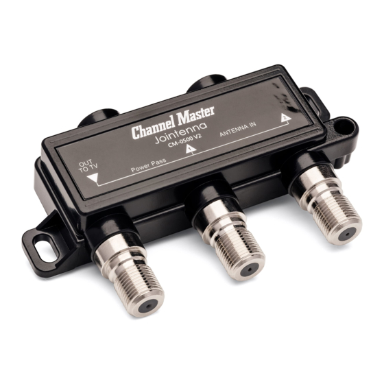 Channel Master CM-0500V2 Instruction Sheet