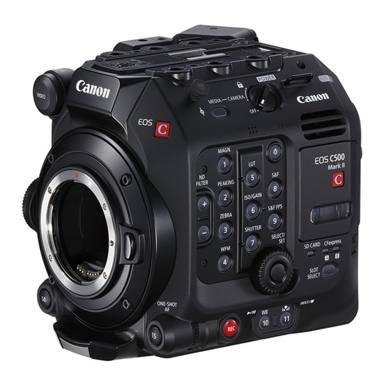 Canon EOS C300 Mark III Manuals