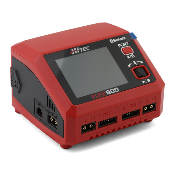 HITEC RDX2 800 Operation Manual