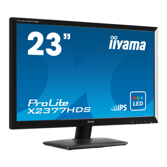 Iiyama ProLite X2377HDS User Manual