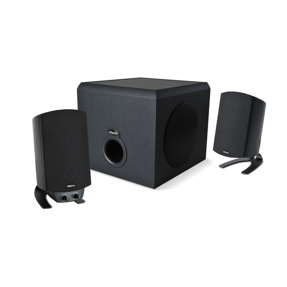 Klipsch PROMEDIA Owner's Manual And Warranty