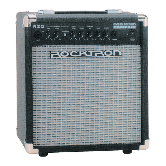 Rocktron Rampage R20 User Manual