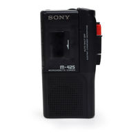 Sony M-425 Operating Instructions Manual