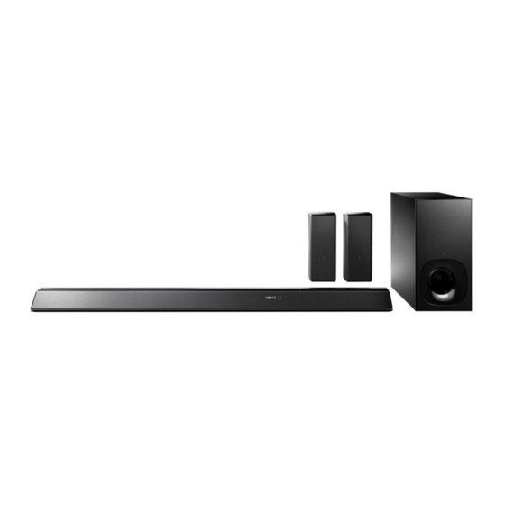 Sony HT-RT5 Operating Instructions Manual
