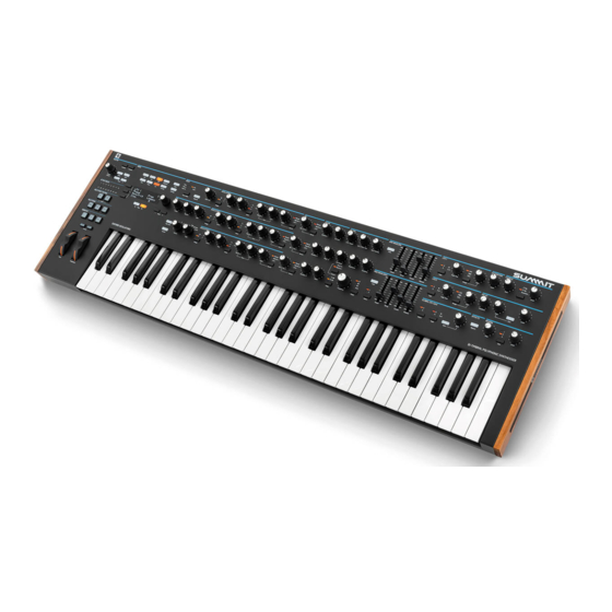 Novation SUMMIT User Manual