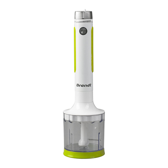 Brandt MX5SLIMV Instruction Manual
