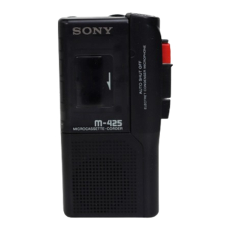 Sony M-425 Operating Instructions Manual