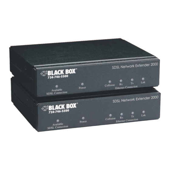 Black Box SDSL Network Extender 2000 Manual
