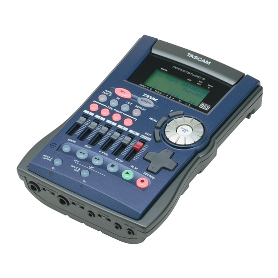 Tascam Pocketstudio 5 Getting Started Manual