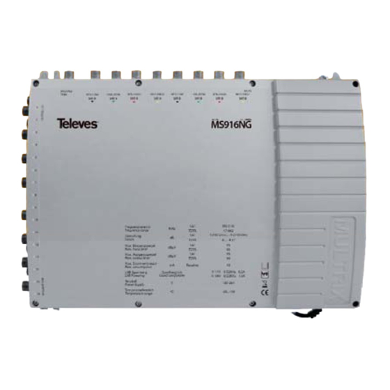 Televes MULTRIX MS94NG Manual