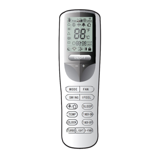 AlpicAir AWI-40HPDC1B Remote Control Manuals