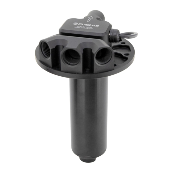 Fuelab 93903 Operating And Installation Instructions