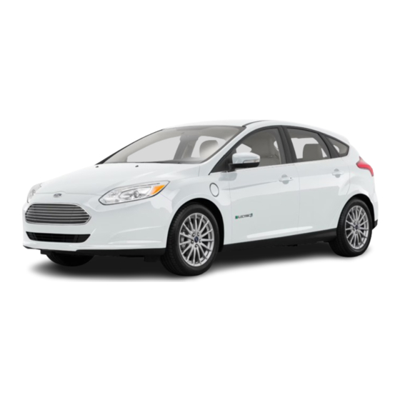 Ford Focus Electric 2017 Quick Reference Manual