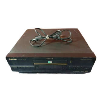 Pioneer Elite DV-37 Operating Instructions Manual