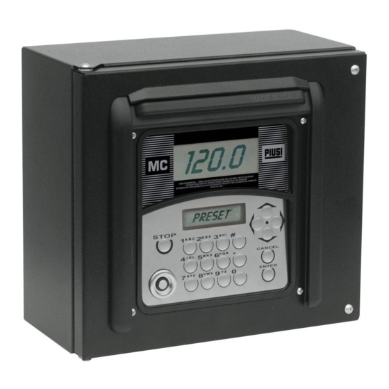 Piusi MC BOX Instructions For Installation, Use And Maintenance Manual