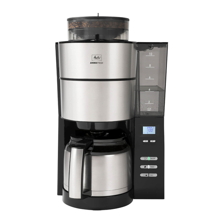 Melitta AROMAFRESH Manual