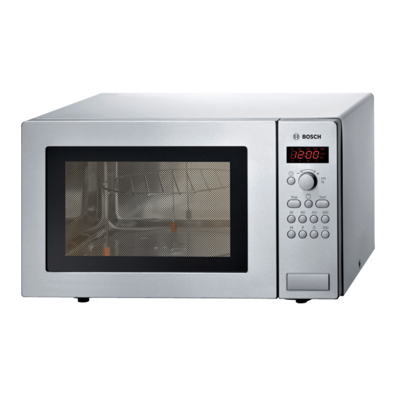 Bosch HMT84G451 Instruction Manual
