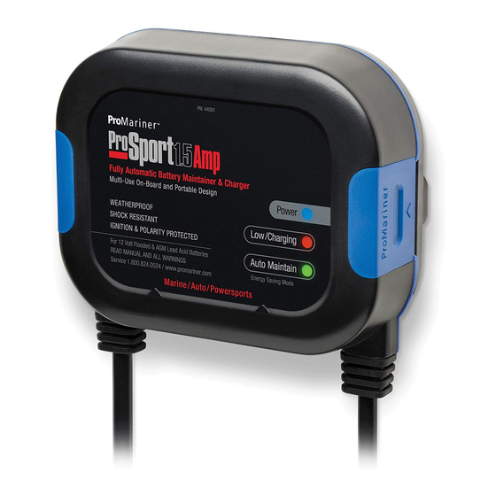 ProMariner ProSport 1.5 Amp Owner's Manual And Installation Manual