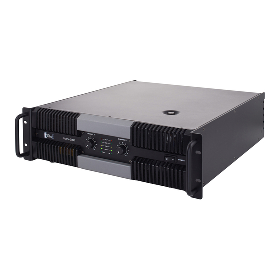 thomann the t.amp Proline 3000 User Manual