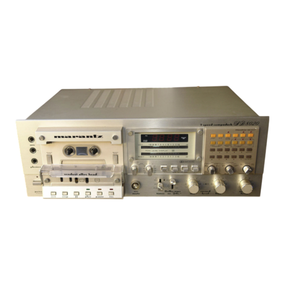 Marantz SD8020 Service Manual