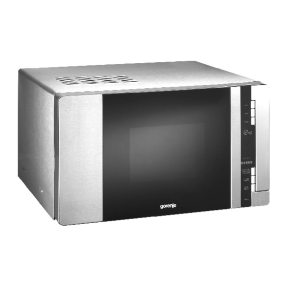 Gorenje GMO 25 DCE Instruction Manual