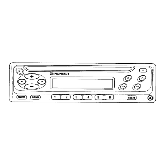 Pioneer DEH-525R Operation Manual