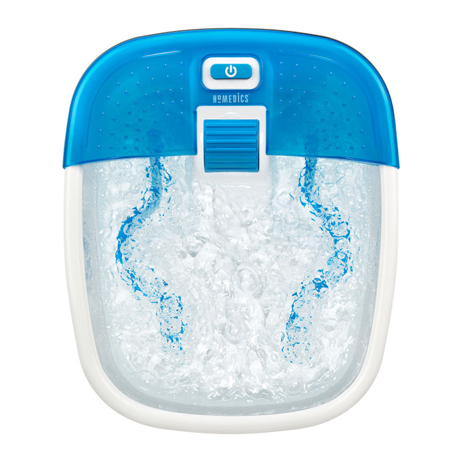HoMedics BubbleBliss Deluxe FB-50 Manuals