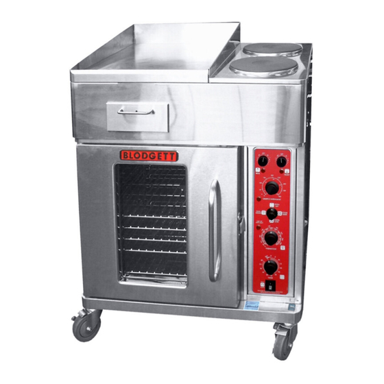 BLODGETT CTBG INSTALLATION & OPERATING INSTRUCTIONS MANUAL Pdf