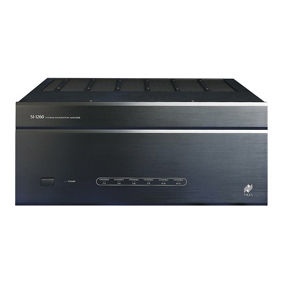 NILES SI1260 INSTALLATION & OPERATION MANUAL Pdf Download ManualsLib