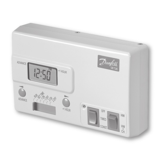 DANFOSS SET2E INSTALLATION & USER'S INSTRUCTIONS Pdf Download ManualsLib