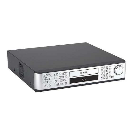 BOSCH DVR8K OPERATION MANUAL Pdf Download ManualsLib