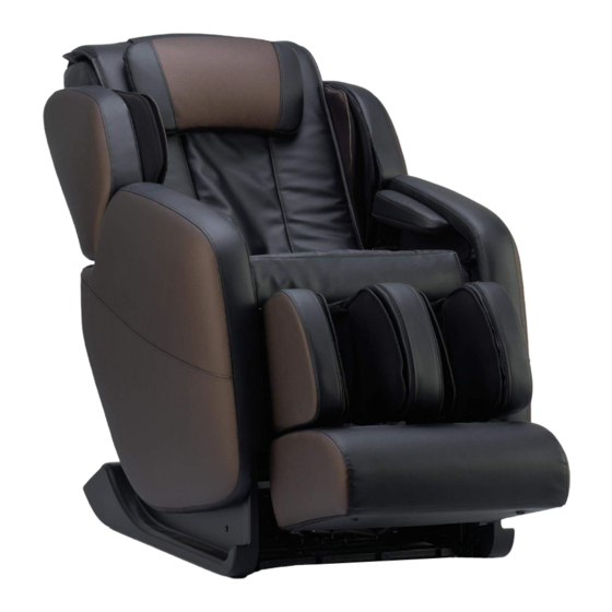 Brookstone renew 2 2024 massage chair manual