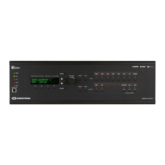 Crestron DMPS3-4K-200-C Do Manual