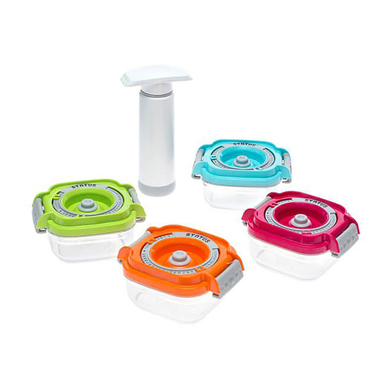 Status RECTANGULAR VACUUM CONTAINERS, 5 PCS SET Instruction Manual